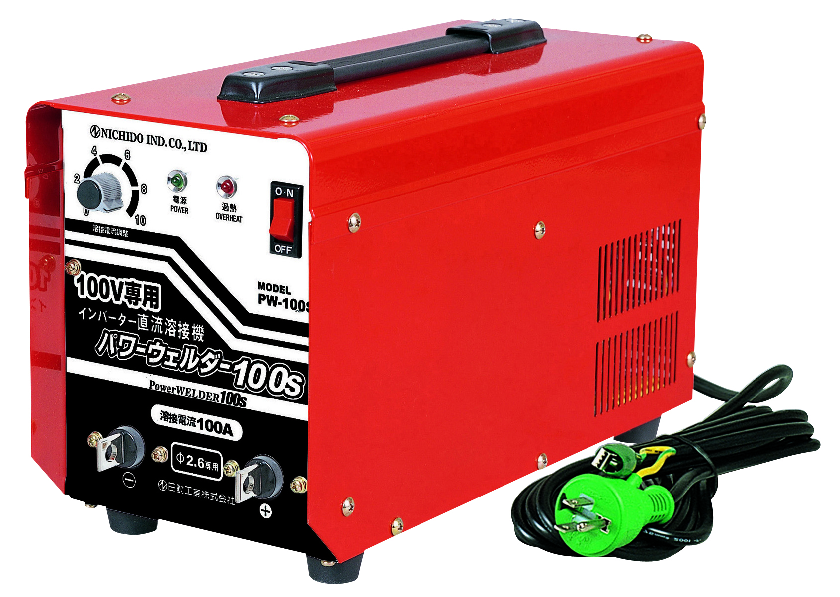 100V/200V、50Hz/60Hz兼用直流インバーターノンガスワイヤー溶接機